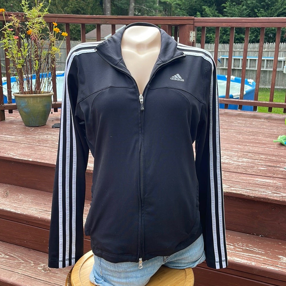 ADIDAS 3 Stripe Track Jacket Zip Up or Down  Size Small